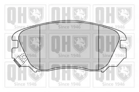 Тормозные колодки дисковые QH QUINTON HAZELL BP1661