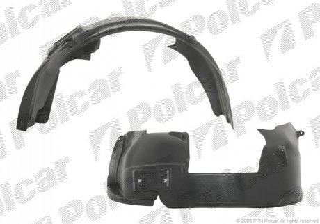 Подкрыльник правая сторона ABS+PCV FIAT PUNTO GRANDE (199) 09.05- (ZJ) Polcar 3024FP-1