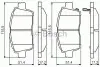 Тормозные колодки дисковые TOYOTA Soluna/Yaris/Corolla \'\'F\'1.0i-1.5i\'\'>>05 PR2 0986495242
