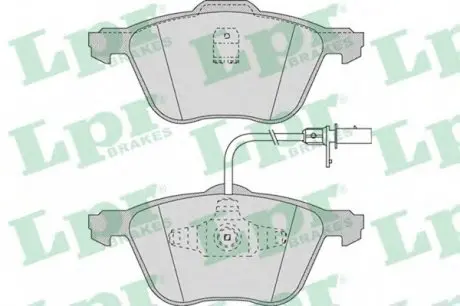 Тормозные колодки дисковые LPR 05P971
