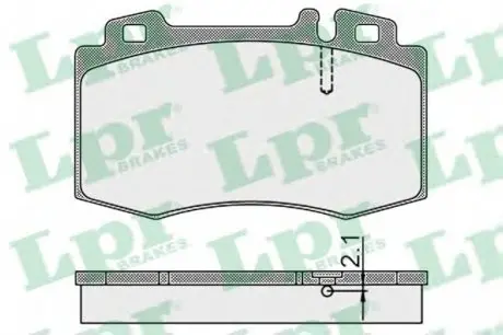 Тормозные колодки дисковые LPR 05P899