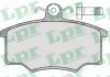 Комплект тормозных колодок, дисковый тормоз LPR 05P187