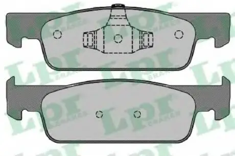 Тормозные колодки дисковые LPR 05P1702
