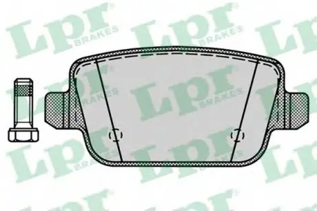Тормозные колодки дисковые LPR 05P1272