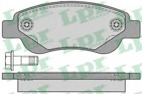 Комплект тормозных колодок, дисковый тормоз LPR 05P1235