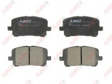 Комплект тормозных колодок, дисковый тормоз ABE C12102ABE (фото 1)