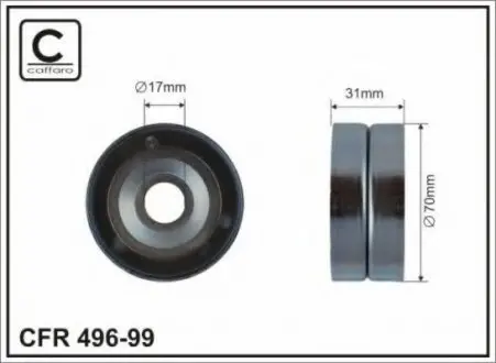Ролик натяжителя 496-99 CAFFARO 49699
