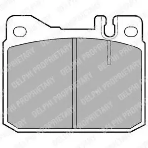 Тормозные колодки дисковые MERCEDES W123 "F "76-79 Delphi LP427