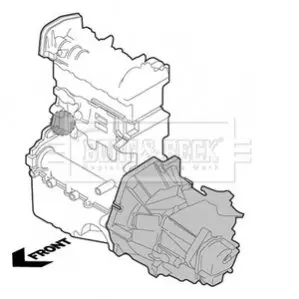 Подушка двигателя BORG &amp; BECK BORG & BECK BEM3859 (фото 1)