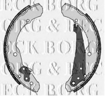 Комплект гальмівних колодок BORG & BECK BBS6230 (фото 1)