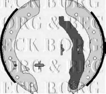Комплект гальмівних колодок BORG & BECK BBS6198