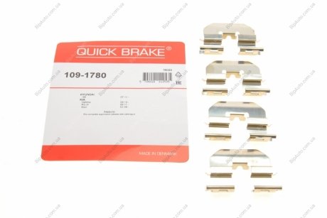 Монтажный комплект дисковых колодок QUICK BRAKE 1091780