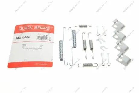 Монтажный комплект барабанных колодок QUICK BRAKE 1050668
