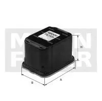 Топливный фильтр -FILTER MANN WK13001 (фото 1)