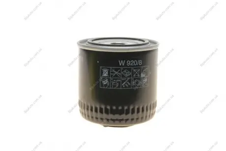 Фильтр масляный W 920/8 MANN W9208