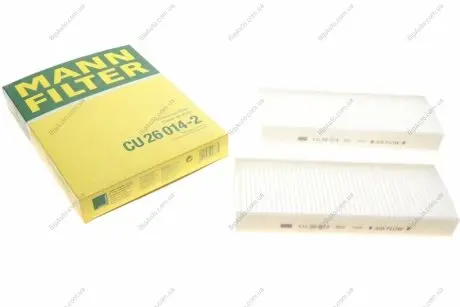 Фільтр салону (к-кт) -FILTER CU 26 014-2 MANN CU260142