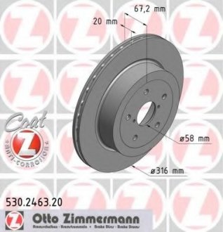 Тормозные диски ZIMMERMANN 530246320