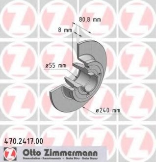 Тормозные диски ZIMMERMANN 470241700 (фото 1)