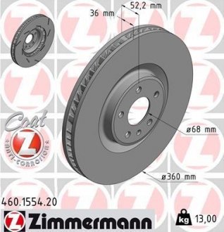 Тормозные диски ZIMMERMANN 460155420