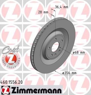 Тормозные диски ZIMMERMANN 460155620