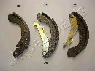 Тормозные колодки барабанные GF-W03AF JAPANPARTS GFW03AF