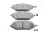 Комплект тормозных колодок, дисковый тормоз JAPANPARTS PAW15AF