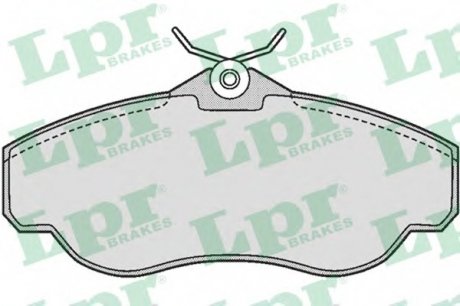 Комплект тормозных колодок, дисковый тормоз LPR 05P728