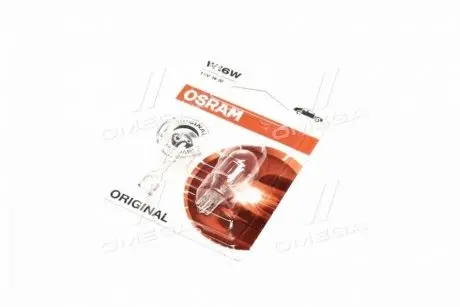 Лампа розжарювання W16W12V 16W W 2,1X9,5d ORIGINAL LINE (blister 2 шт) 921-02B OSRAM 92102B (фото 1)