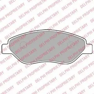 Тормозные колодки дисковые Delphi LP2010
