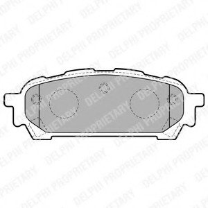 Тормозные колодки дисковые Delphi LP1822 (фото 1)