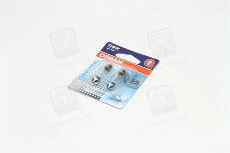Лампа розжарювання C5W 12V 5W SV8,5-8 2шт OSRAM 641802B (фото 1)