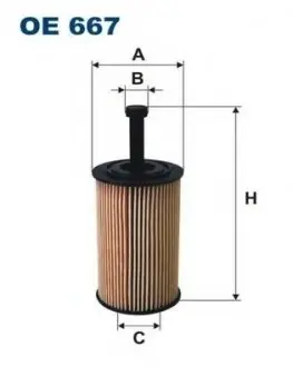 Фильтр масляный FILTRON OE667