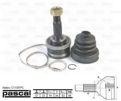 Шарнирный комплект, приводной вал PASCAL G11059PC
