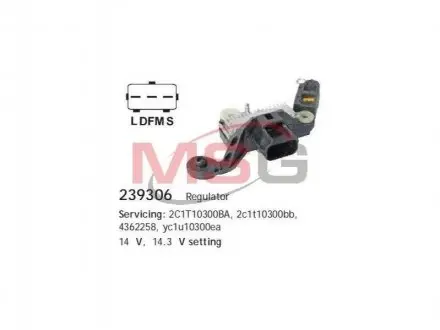 Реле-регулятор Ford FORD Transit \'\'00>> CARGO 239306