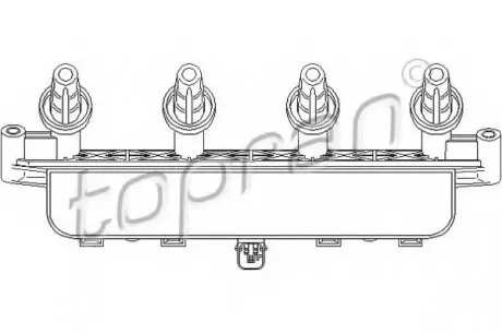 Фото 1 - котушка запалювання TOPRAN TOPRAN / HANS PRIES 721405 Котушка запалювання TOPRAN TOPRAN / HANS PRIES 721405 (фото 1)