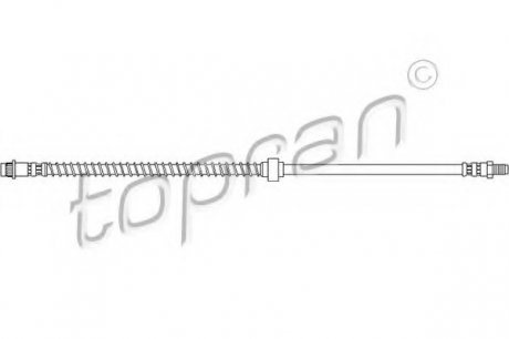 Тормозной шланг TOPRAN TOPRAN / HANS PRIES 720928