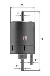 Фильтр топливный SOFIMA S1831B (фото 1)