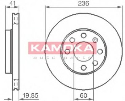 Гальмівні диски KAMOKA 103302 (фото 1)