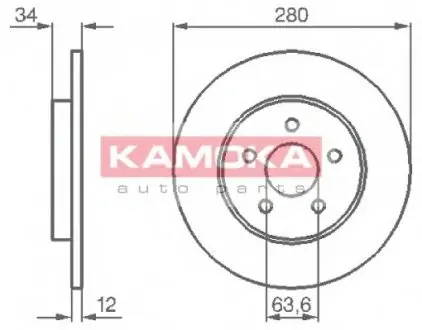 Тормозные диски KAMOKA 1032252