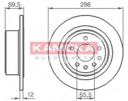 Гальмівні диски KAMOKA 1031396 (фото 1)