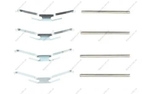 К-кт монтажный тормоз. колодок перед. Opel Ascona/Corsa/Omega/Rekord/Rekord Delphi LX0035
