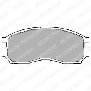 Тормозные колодки дисковые Delphi LP803