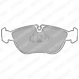 Тормозные колодки дисковые Delphi LP839