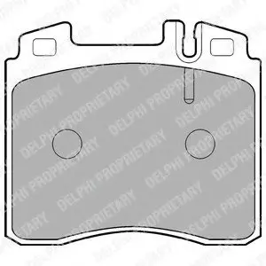 Тормозные колодки дисковые MERCEDES S(W140)/SL(R107) &quot;F \&#039;\&#039;85-99 Delphi LP842 (фото 1)