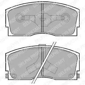 Тормозные колодки дисковые Delphi LP626