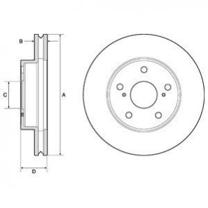 Тормозные диски Delphi BG4758C