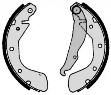 Тормозные колодки барабанные BREMBO S59513