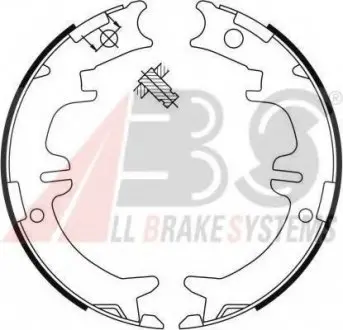 Тормозные колодки барабанные ABS A.B.S. 9114