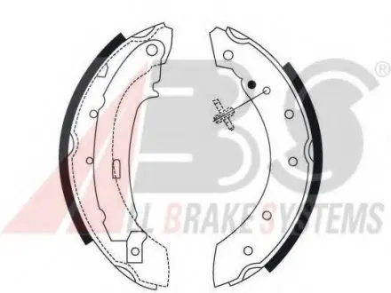 Тормозные колодки барабанные ABS A.B.S. 8895