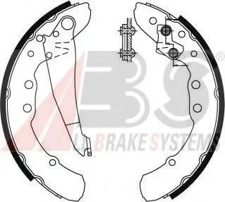Колодки гальмівні задні Caddy II 95-04/Chery Amulet 03- A.B.S. A.B.S. 8921